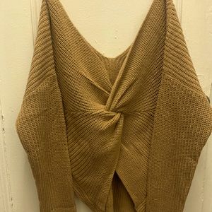 Twist Camel Sweater